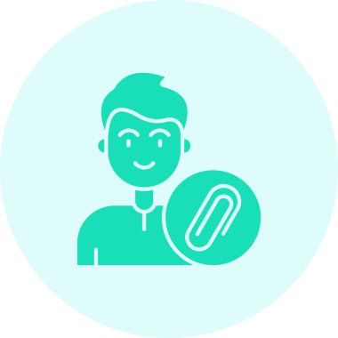 İnsan simgesinin vektör illüstrasyonu