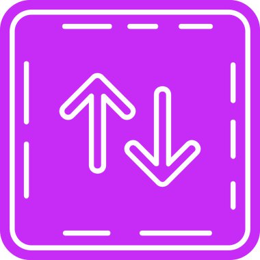 Yön ok ikonu vektör illüstrasyonu