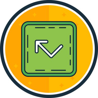 Bir simgenin vektör illüstrasyonu