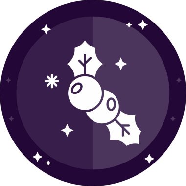 Yılbaşı ağacı simgesinin vektör illüstrasyonu