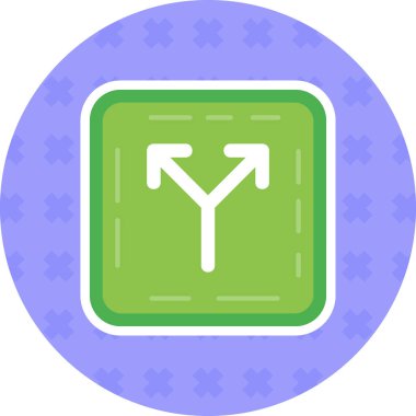 yön simgesi, vektör illüstrasyonu