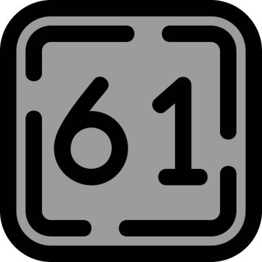 7 numaralı simge, vektör illüstrasyonu beyaz arkaplanda izole edildi