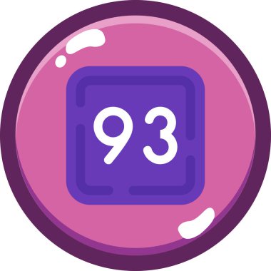 Tek bir simgenin vektör illüstrasyonu