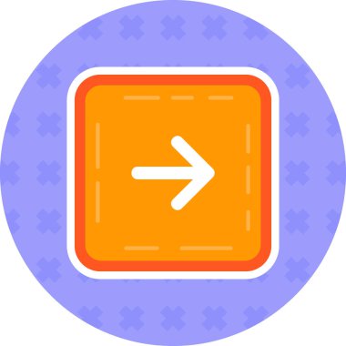 Ok. Web simgesi basit illüstrasyon