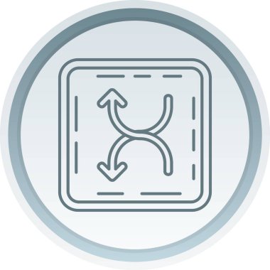 Ok. Web simgesi basit illüstrasyon