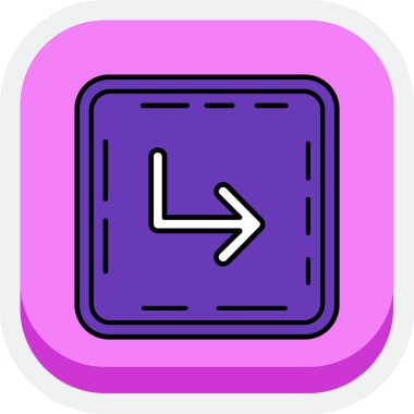 Bir saat simgesinin vektör illüstrasyonu