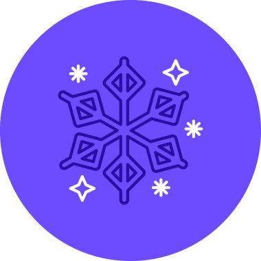 Uygulamanız için vektör kar tanesi simgesi
