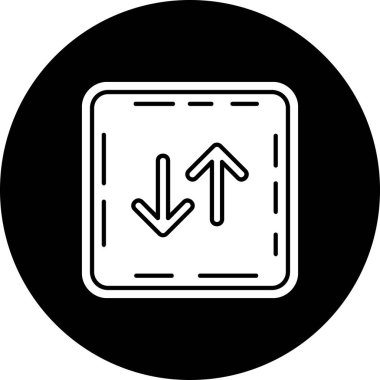 ok simgesi vektörü izole edildi