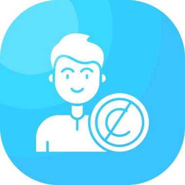 kullanıcı. Web simgesi basit illüstrasyon