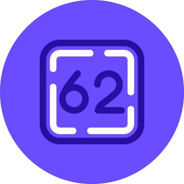 8 numaralı simge, vektör illüstrasyonu, 6 numaralı işaret