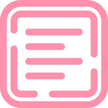 belge web simgesi, basit vektör illüstrasyonu