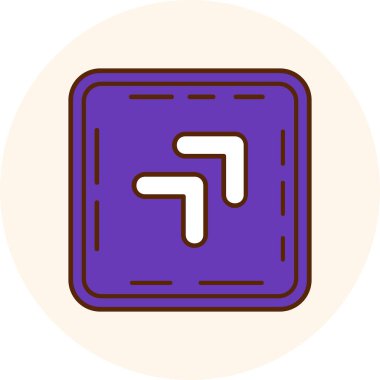 Yol işareti simgesi. vektör illüstrasyonu