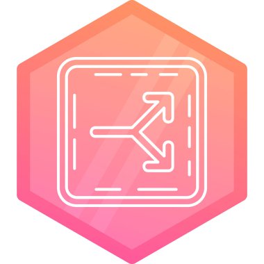 çizgi konumu simgesi beyaz arkaplanda izole edildi. Harita işaretçisi işareti. Renkli taslak konsepti. vektör.