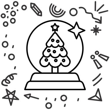 Noel ağacı ve yıldız