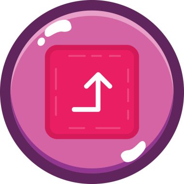 Ok. Web simgesi basit illüstrasyon