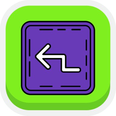 ok düğmesi simgesi ana hat biçiminde