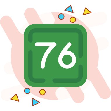 Kumarhane 7 makine rengi ikon vektörü. Slot makinası işareti. izole edilmiş sembol çizimi