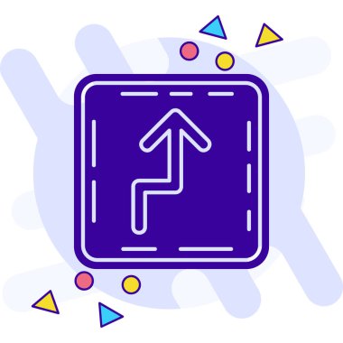 Yönlendirme simgesi tasarım vektörü