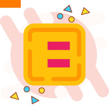 Çizgi film simgesinin vektör illüstrasyonu