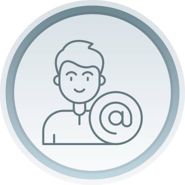 E-posta. Web simgesi basit illüstrasyon