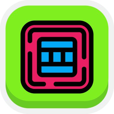 renk kare düğmesi simgesi