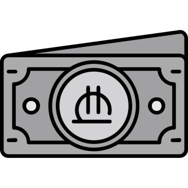 Banka kartı ikonu. Web için para vektör sembolünün özet çizimi