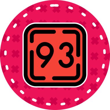 Kumarhane çipleri simgesi, basit vektör çizimi