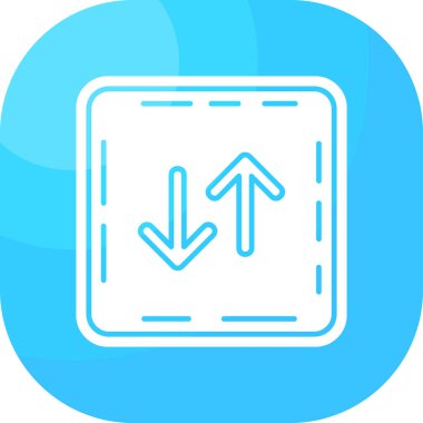 ok Simgesi Soyut Arkaplanda İzole Edildi