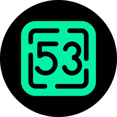 45 simge, modern ve basit tasarım