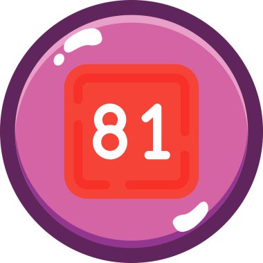 8 numaralı simge vektör illüstrasyonu