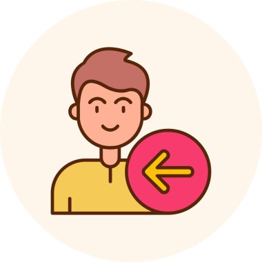 man vektör düz simge tasarımı