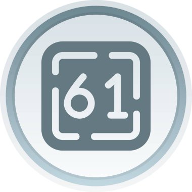 Moda tasarım tarzında 6 numaralı simge.