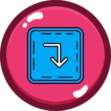 Modern bir su damlası simgesinin vektör çizimi