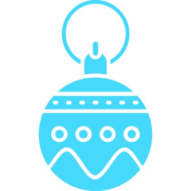 top noel dekorasyon simgesi ana hatları biçiminde