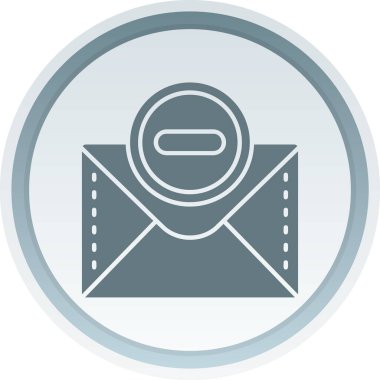 Zarf posta simgesi. Web için basit e- posta harf vektör simgesi çizimi