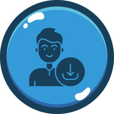 kullanıcı avatar vektör çizimi