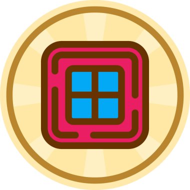 Bir çip simgesinin vektör çizimi