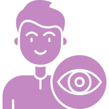 Göz. Web simgesi basit illüstrasyon