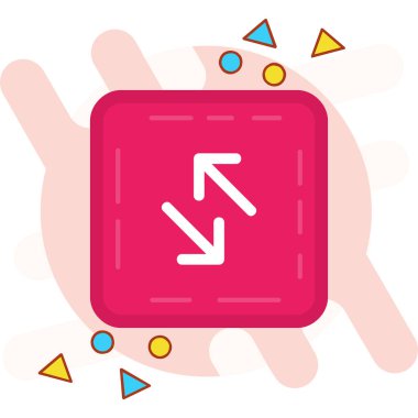 ok simgesi vektör illüstrasyonu