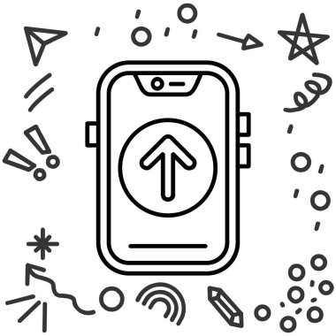 Hareket eden telefon simgesi ile