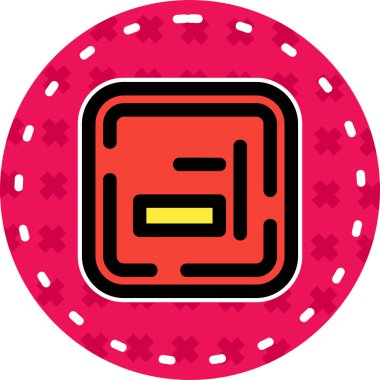 Kumarhane çipi ikonu. vektör illüstrasyonu