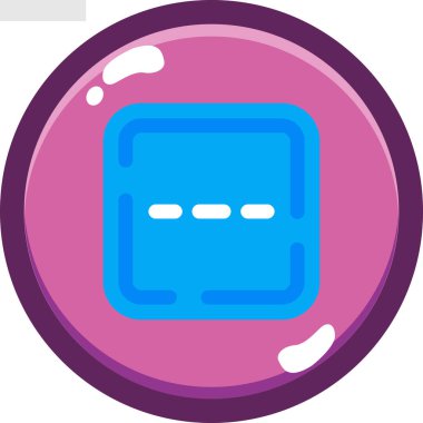 Baloncuk. Web simgesi basit illüstrasyon