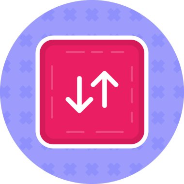 Ok. Web simgesi basit illüstrasyon