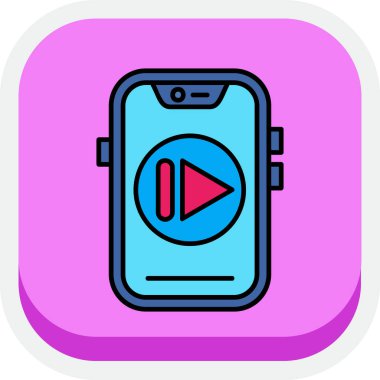 akıllı saat simge vektör illüstrasyonu