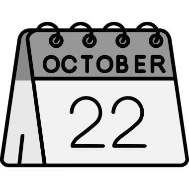 Takvimde 10 Eylül ikonu tasarımı