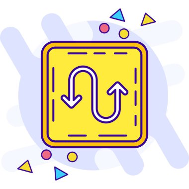 Sol ok simgesi tasarım vektörü