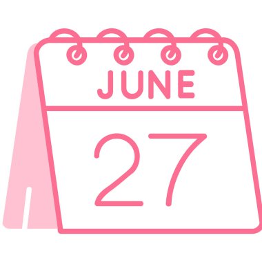 Takvim simgesi, vektör çizimi