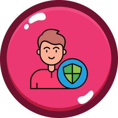 Gezegen simgesi olan Avatar Adam