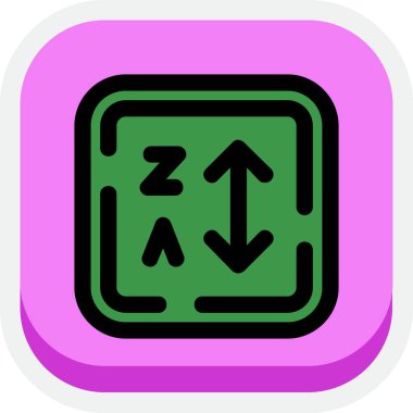 Modern b 'nin vektör illüstrasyonu