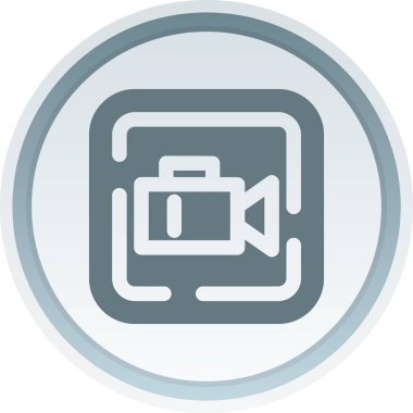 Kamera. Web simgesi basit illüstrasyon